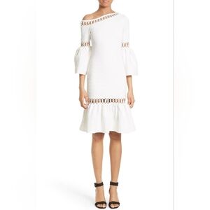 Jonathan Simkhai Chain Link Fit And Flare Knit Dress Size M